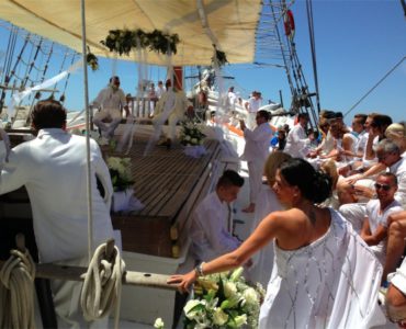 Alquiler Paileboat Ibiza "Tall Ship" de gran capacidad para eventos de hasta 150 personas. Ideal para bodas y celebraciones especiales.